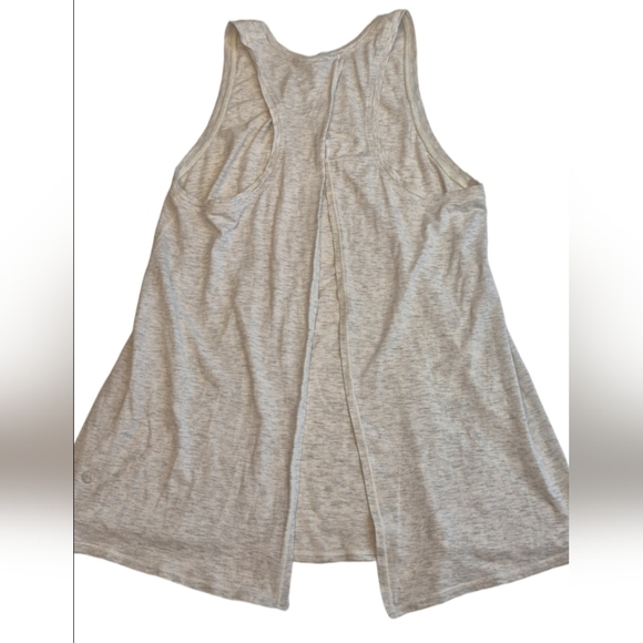 Lululemon Sz 6 Open Up Workout Tank Top Heathered Gray - Picture 2 of 5